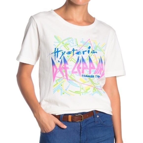 New w/Tags - Def Leppard - Hysteria 1988 Summer Tour Band Tee XL -Project Karma - Picture 1 of 7
